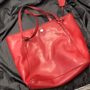 Coach Red Leather bag